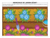 Morceaux de jardin géant