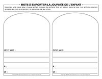 Mots à emporter-Journée de l’enfant