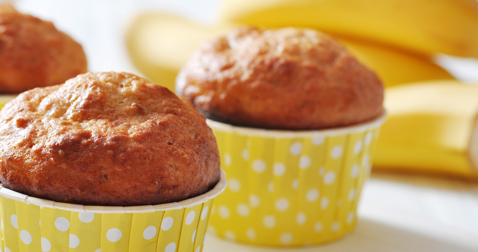 Muffins miniatures aux bananes