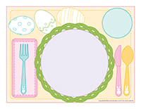 Napperon Paques 2026