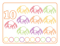 Napperons de jeux a modeler-Araignees