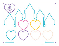 Napperons de jeux à modeler-Au royaume des cœurs