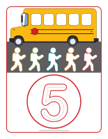 Napperons de jeux a modeler-Autobus