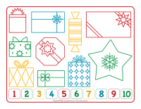 Napperons de jeux à modeler-Cadeaux de Noel
