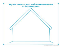 Napperons de jeux à modeler-Chalet