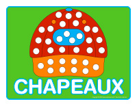 Napperons de jeux à modeler-Chapeaux