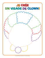 Napperons de jeux a modeler-Clowns