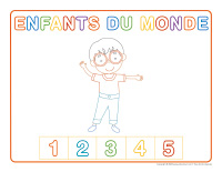 Napperons de jeux à modeler-Enfants du monde