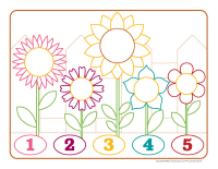 Napperons de jeux a modeler-Fleurs 2026
