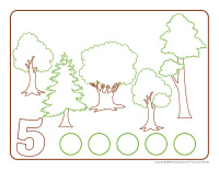 Napperons de jeux à modeler-Forêt