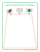 Napperons de jeux à modeler-Jardins