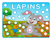 Napperons de jeux à modeler-Lapins-1