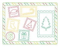 Napperons de jeux a modeler-Lettre au pere Noel