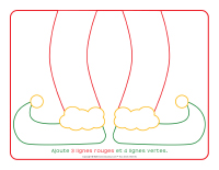 Napperons de jeux à modeler-Lutins de Noël-1