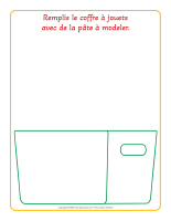 Napperons de jeux a modeler-Noel-Coffre a jouets