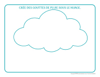 Napperons de jeux à modeler-Nuages