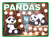 Napperons de jeux à modeler-Pandas