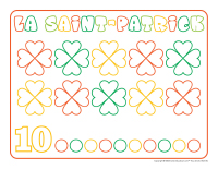 Napperons de jeux à modeler-Saint-Patrick 2025
