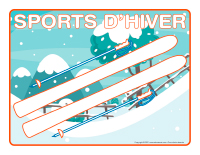 Napperons de jeux à modeler-Sports d’hiver