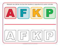 Napperons de jeux amodeler-Alphabet 2026