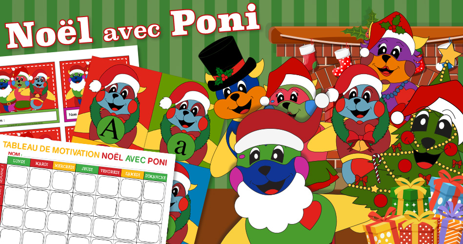 Noël - Poni et les Bongabongs, activités pour enfants.