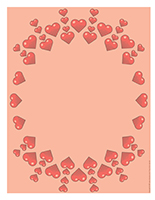 Papier a lettre de la Saint-Valentin