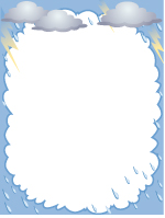 Papier à lettres - La pluie Papier à lettres - La pluie