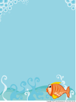 Papier à lettres - les poissons Papier à lettres - les poissons
