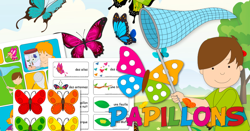 Coloriages pour les 3 - 4 ans - Joli papillon a imprimer