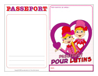 Passeport des lutins de la Saint-Valentin interactif personnalisé