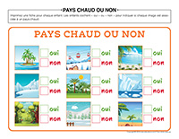 Pays chaud ou non