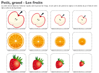 Petit-grand - Les fruits