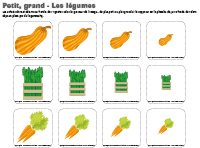 Petit-grand-les légumes