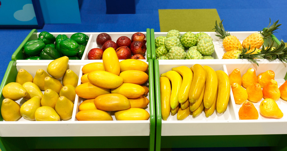 Petit kiosque de fruits et légumes