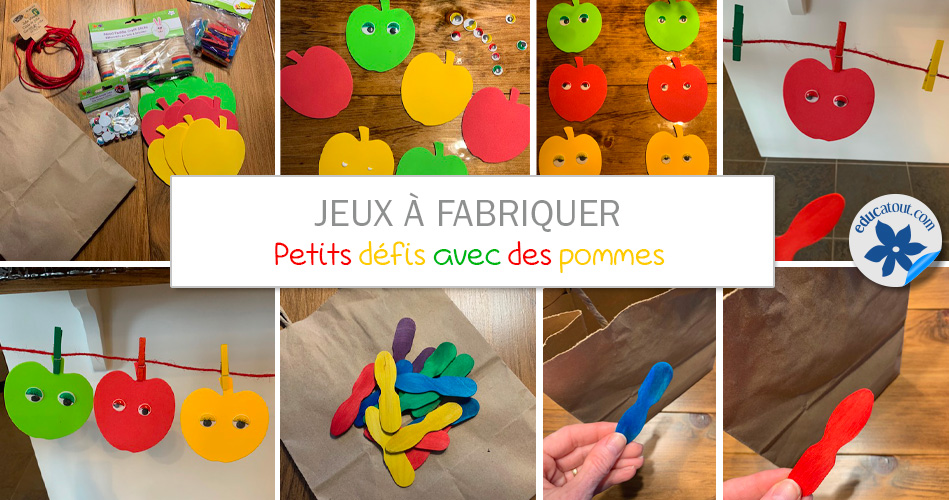 Petits défis avec des pommes