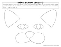 Pièces de chat décoiffé