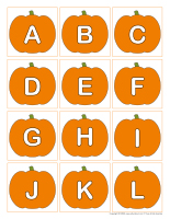 Pige cherche et colorie les lettres-Halloween