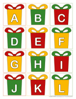 Pige cherche et colorie les lettres Noël