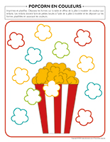 Popcorn en couleurs