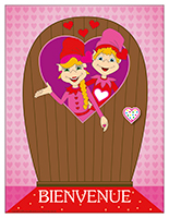 Porte-Les lutins de la Saint-Valentin
