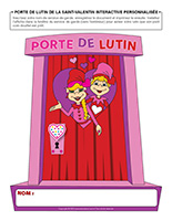 Porte de lutin de la Saint-Valentin interactive personnalisée