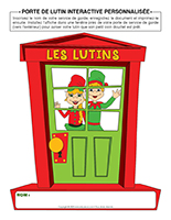 Porte de lutin interactive personnalisée 2025