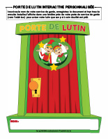 Porte de lutin interactive personnalisée