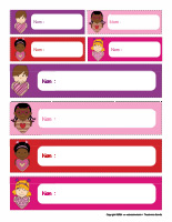 Porte-noms interactifs-Saint-Valentin 2026