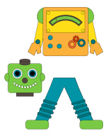 Poupées à habiller-Les robots Poupées à habiller-Les robots