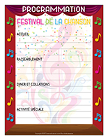 Programmation-Festival de la chanson