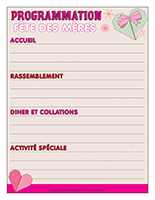 Programmation-Fête des Mères 2018