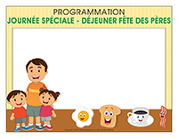 Programmation-Journ&eacute;e Sp&eacute;ciale-D&eacute;jeuner f&ecirc;te des P&egrave;res