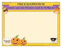 Programmation-Journée spéciale-Déjeuner royal de Sa Majesté Programmation-Journée spéciale-Déjeuner royal de Sa Majesté