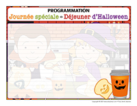 Programmation-Journée spéciale-Déjeuner d’Halloween